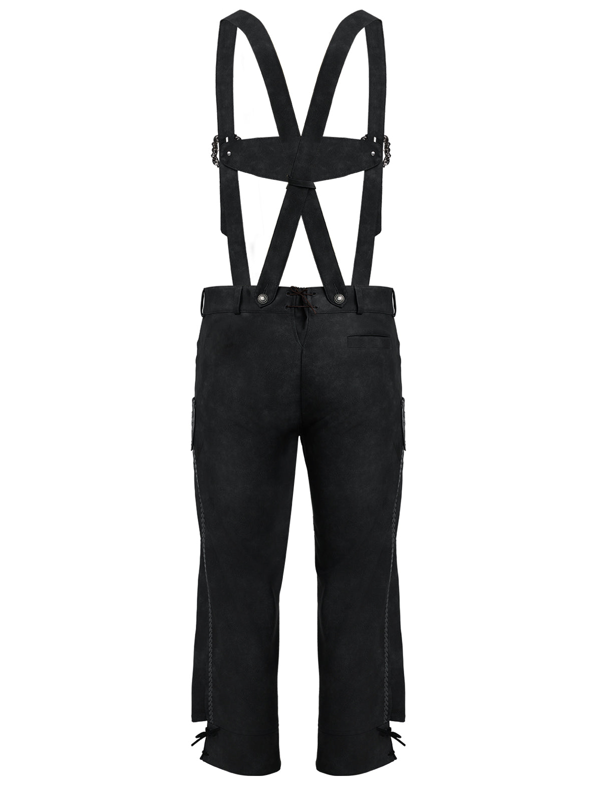 Grau Lederhose Theodor – Stickereien