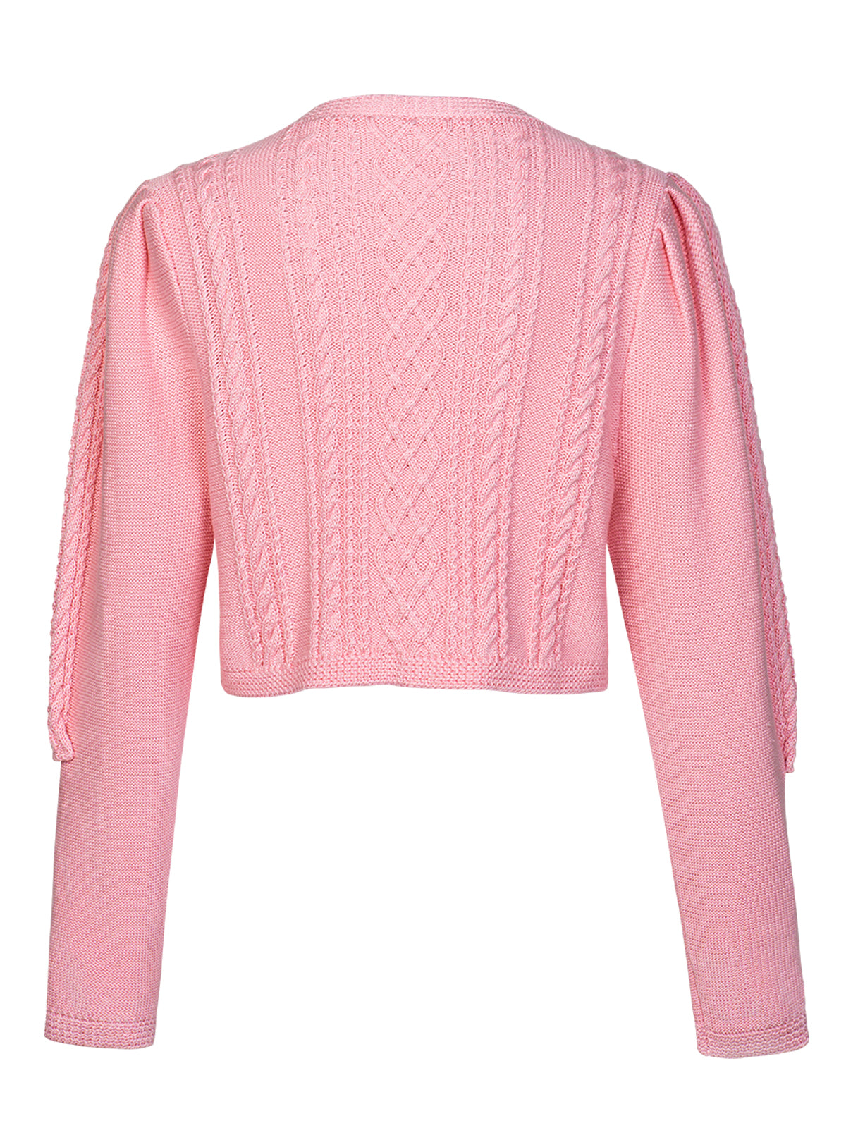 Rosa Trachtenstrick Strickjacke Martha