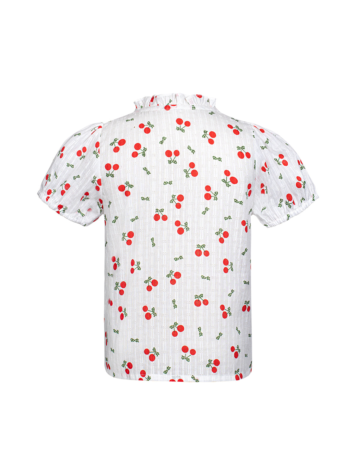 Weiß Kinder-Dirndlbluse Sofia Cherry – Herzlinie
