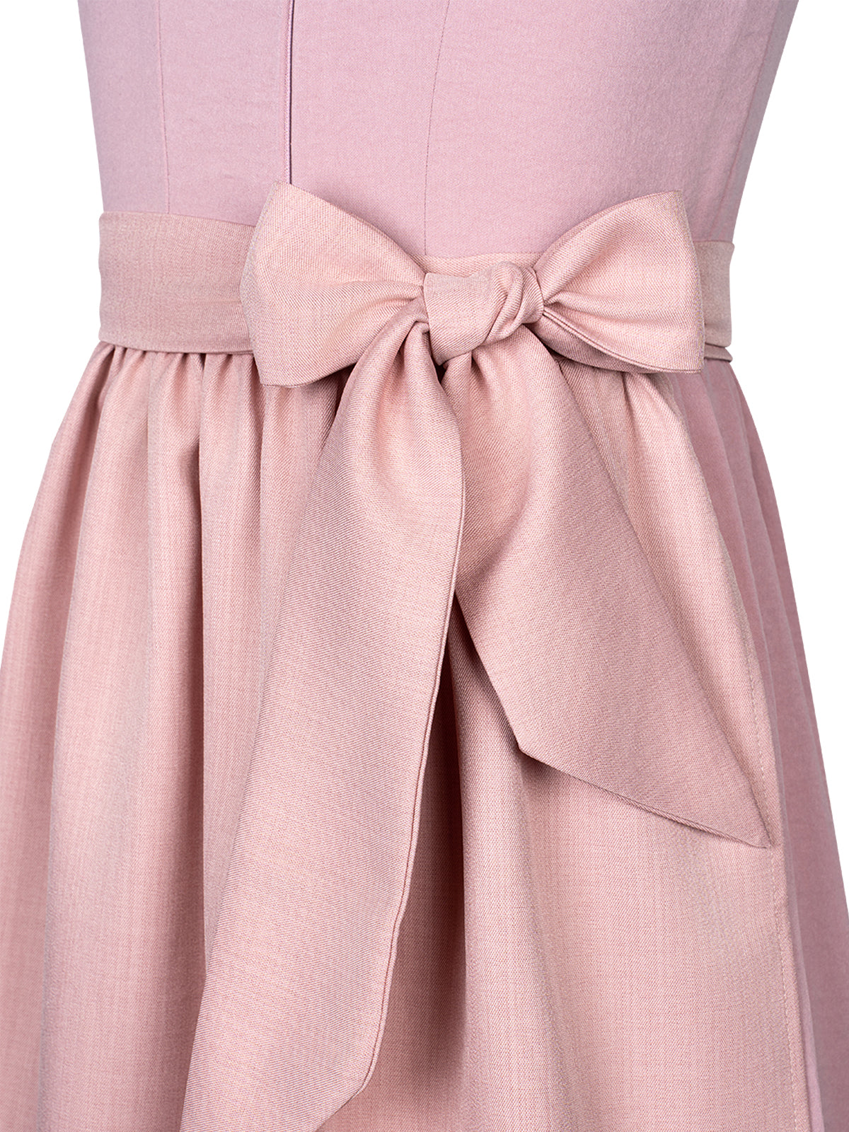 Rosa Kinder-Dirndl Fabia – Gerade Linie