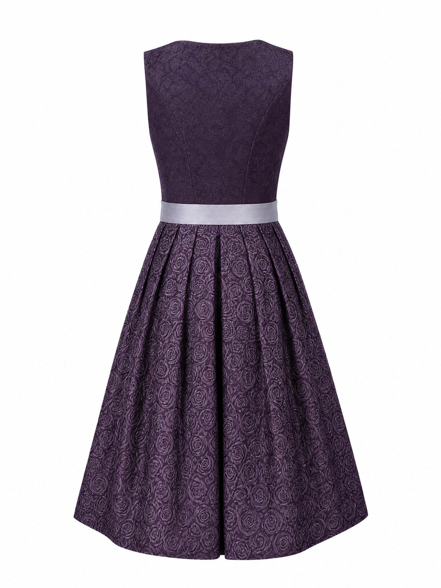 Dirndl Annika in Salbeigr¨¹n mit Perlgrau Sch¨¹rze - R¨¹ckansicht