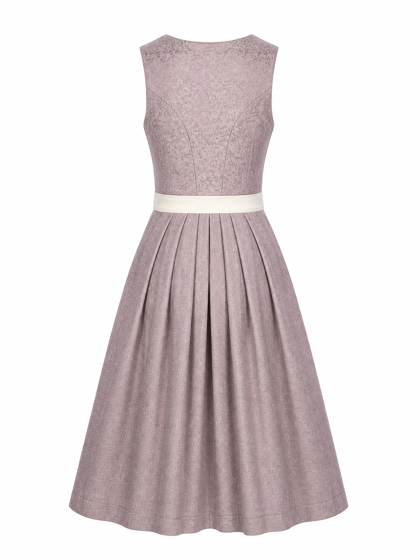 Dirndl Mathilda in Alt-Lavendel mit Elfenbein Sch¨¹rze - R¨¹ckansicht