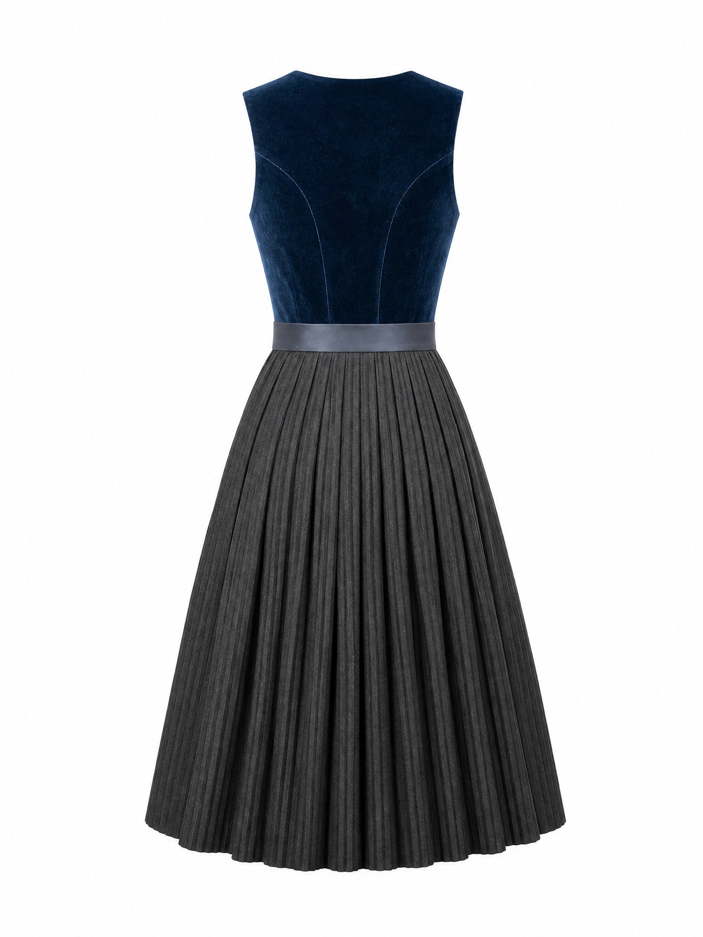 Dirndl Stella in Dunkelpetrol mit Schiefergrau Sch¨¹rze - R¨¹ckansicht