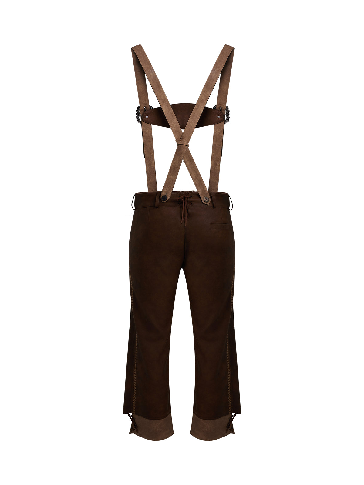 Braun Lederhose Theodor – Stickereien