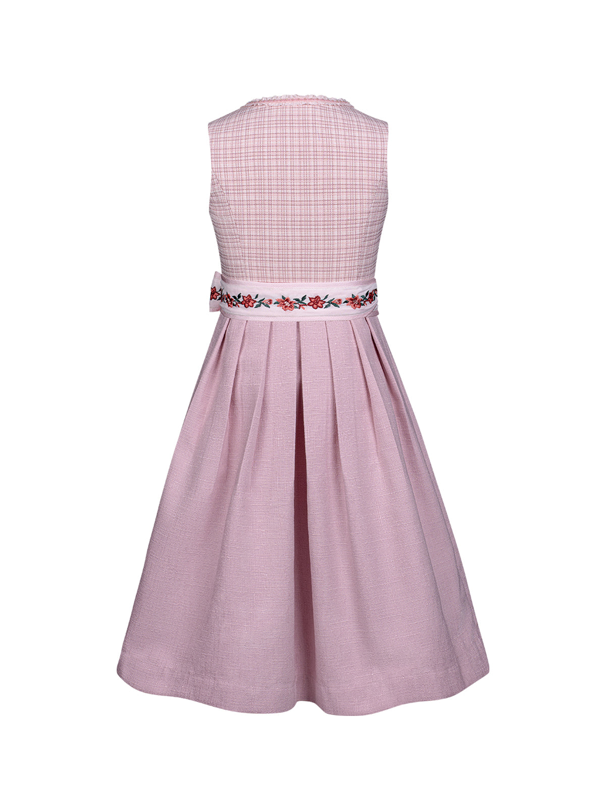 Rosa Kinder-Dirndl Irene – Gerade Linie