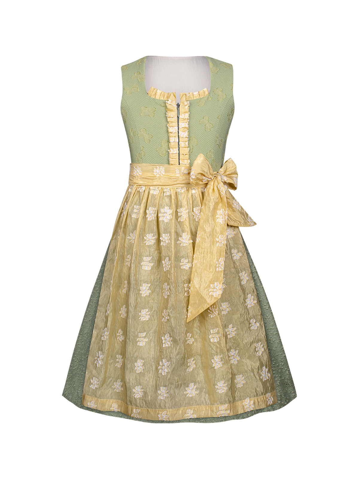 Grün Kinder-Dirndl Kitt – Gerade Linie