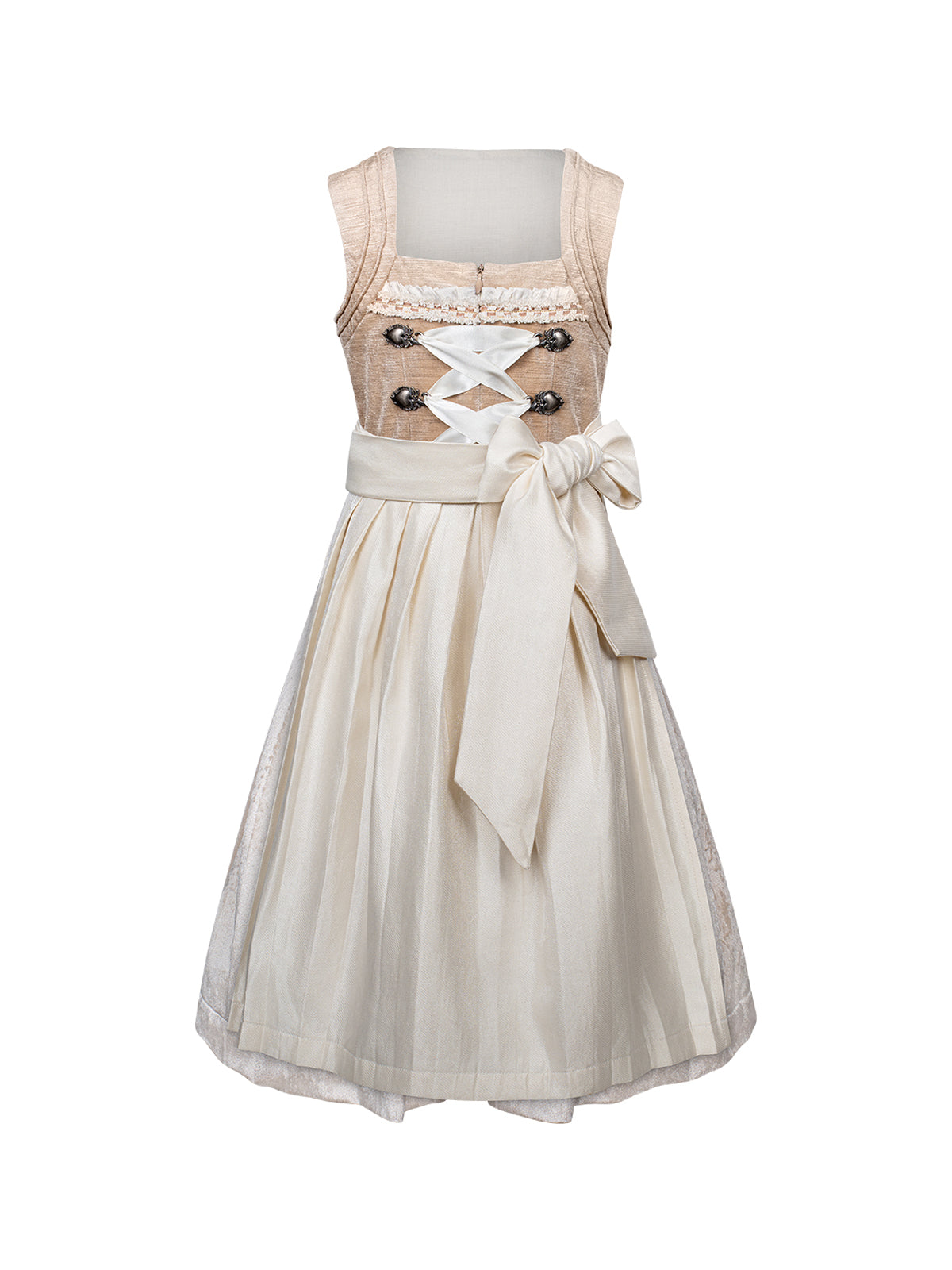 Braun Kinder-Dirndl Tiana – Gerade Linie