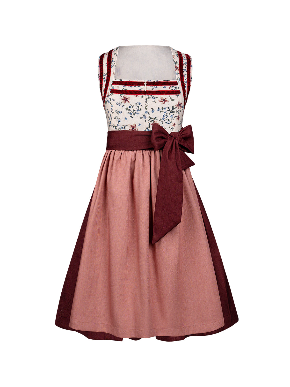 Rot Kinder-Dirndl Ingrid – Gerade Linie
