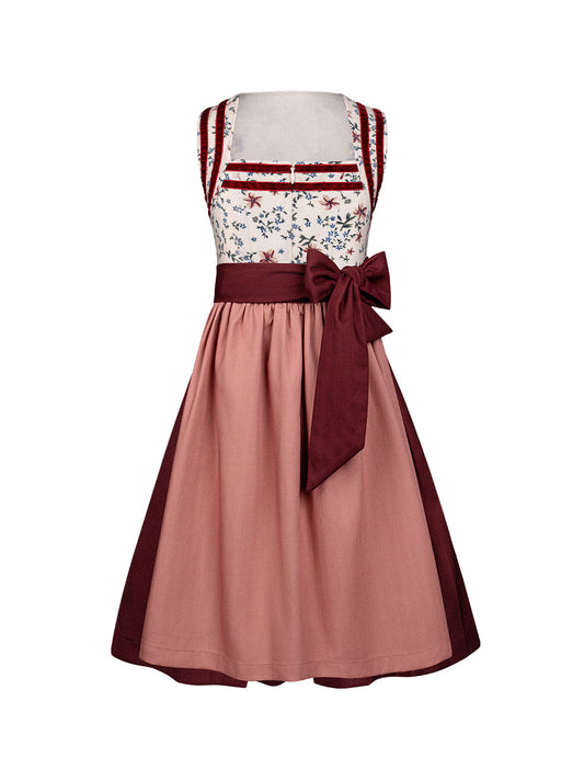 Rot Kinder-Dirndl Ingrid – Gerade Linie