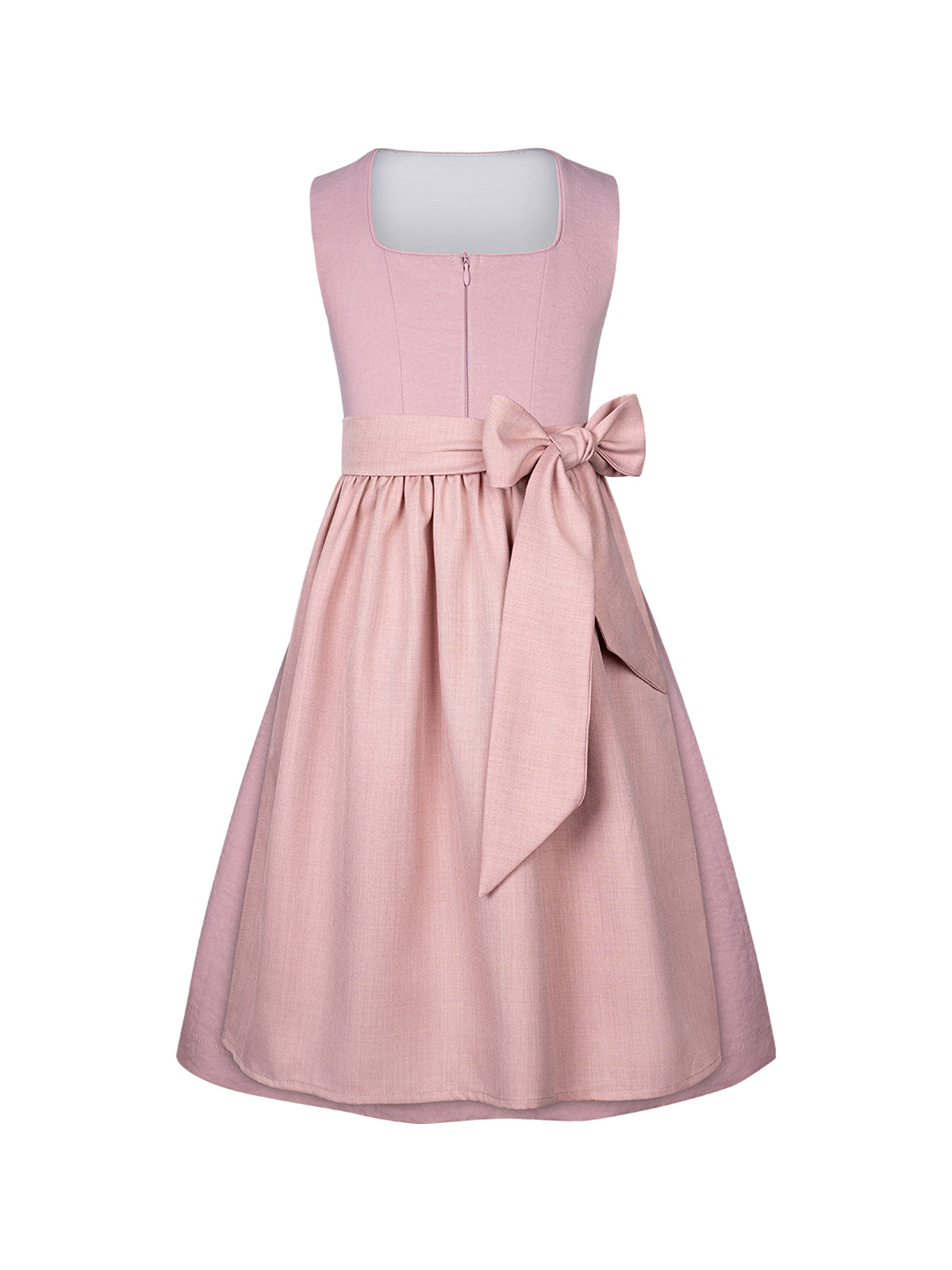 Rosa Kinder-Dirndl Fabia – Gerade Linie