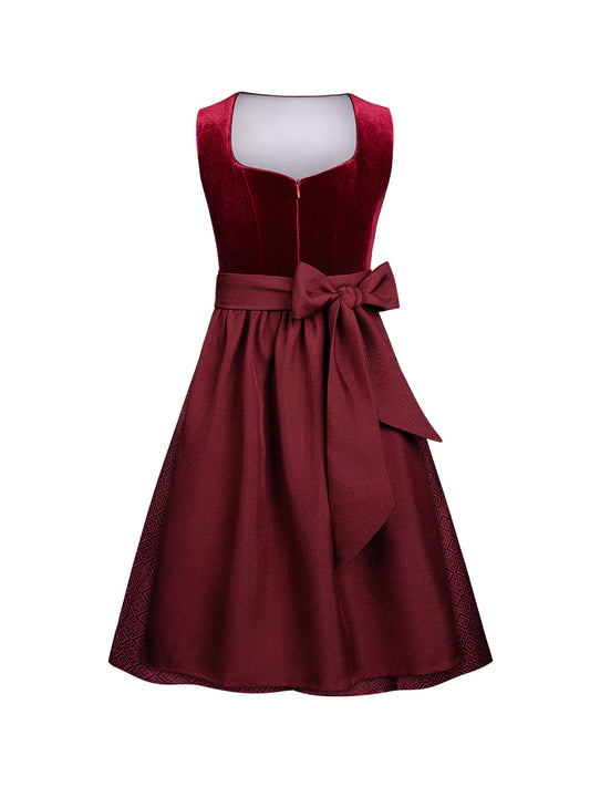 Rot Kinder-Dirndl Klaudia – Herzlinie