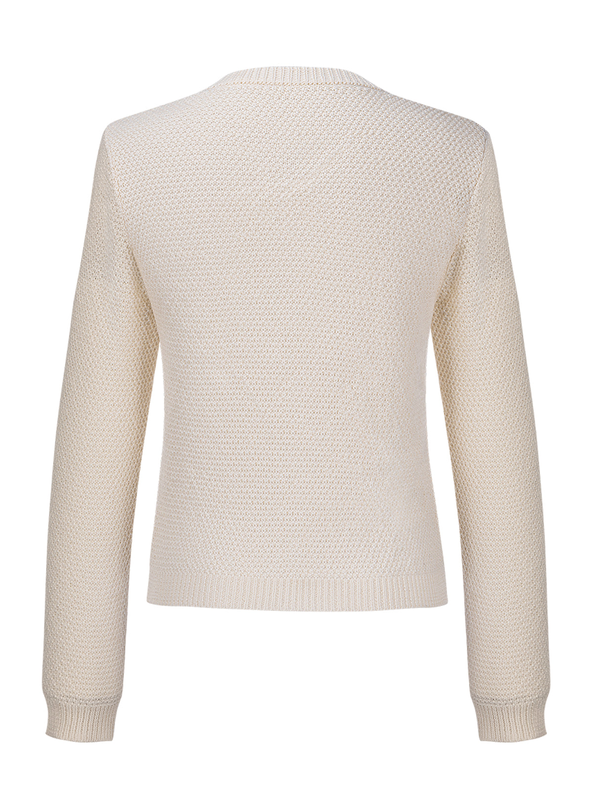 Weiß Trachtenstrick Strickjacke Amalia