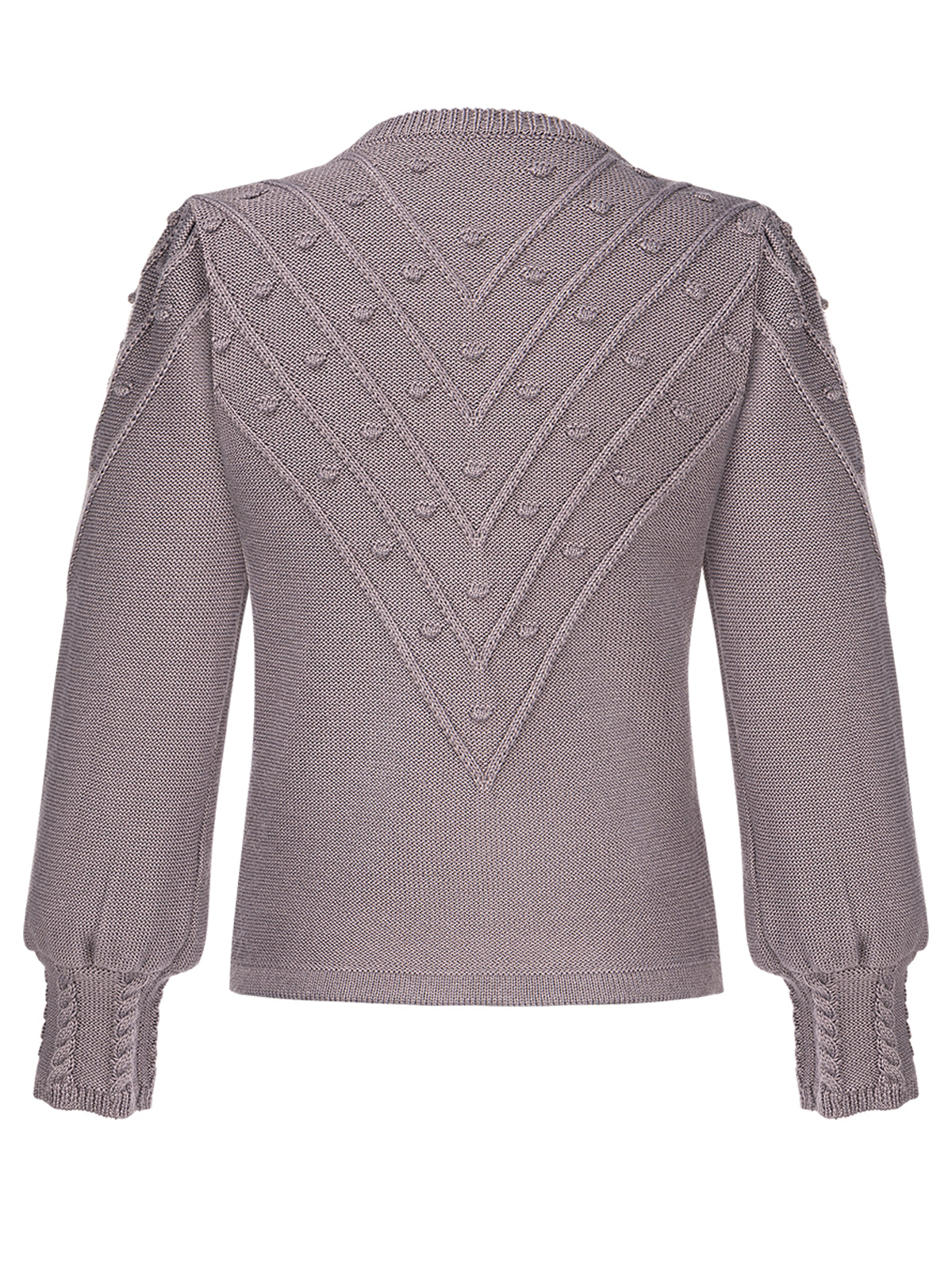 Grau Trachtenstrick Strickjacke Renata Grey