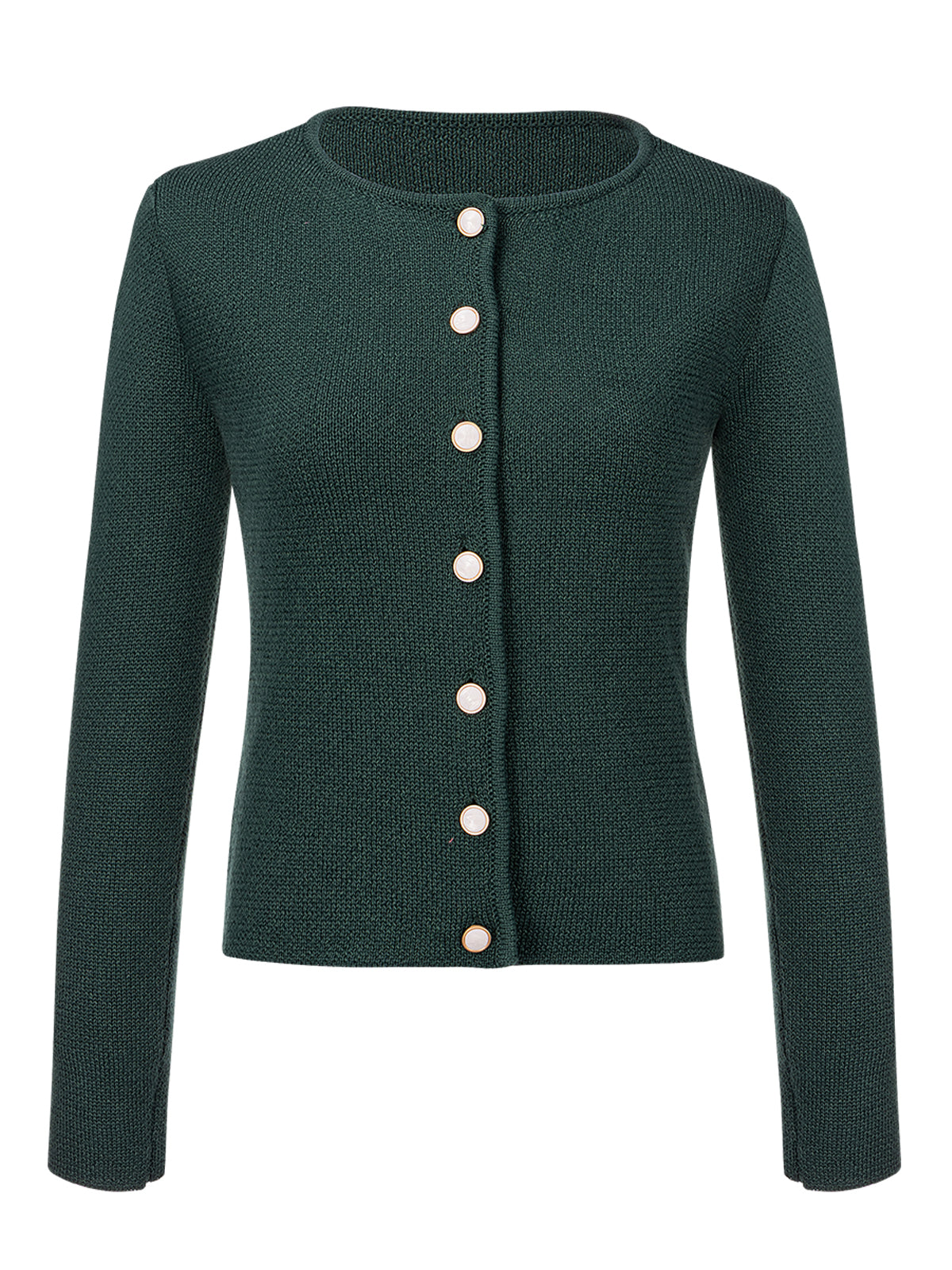 Grün Trachtenstrick Strickjacke Mira Dunkelgrün