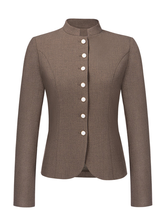 Braun Trachtenjacke Damenjacke Barly Dark Olive
