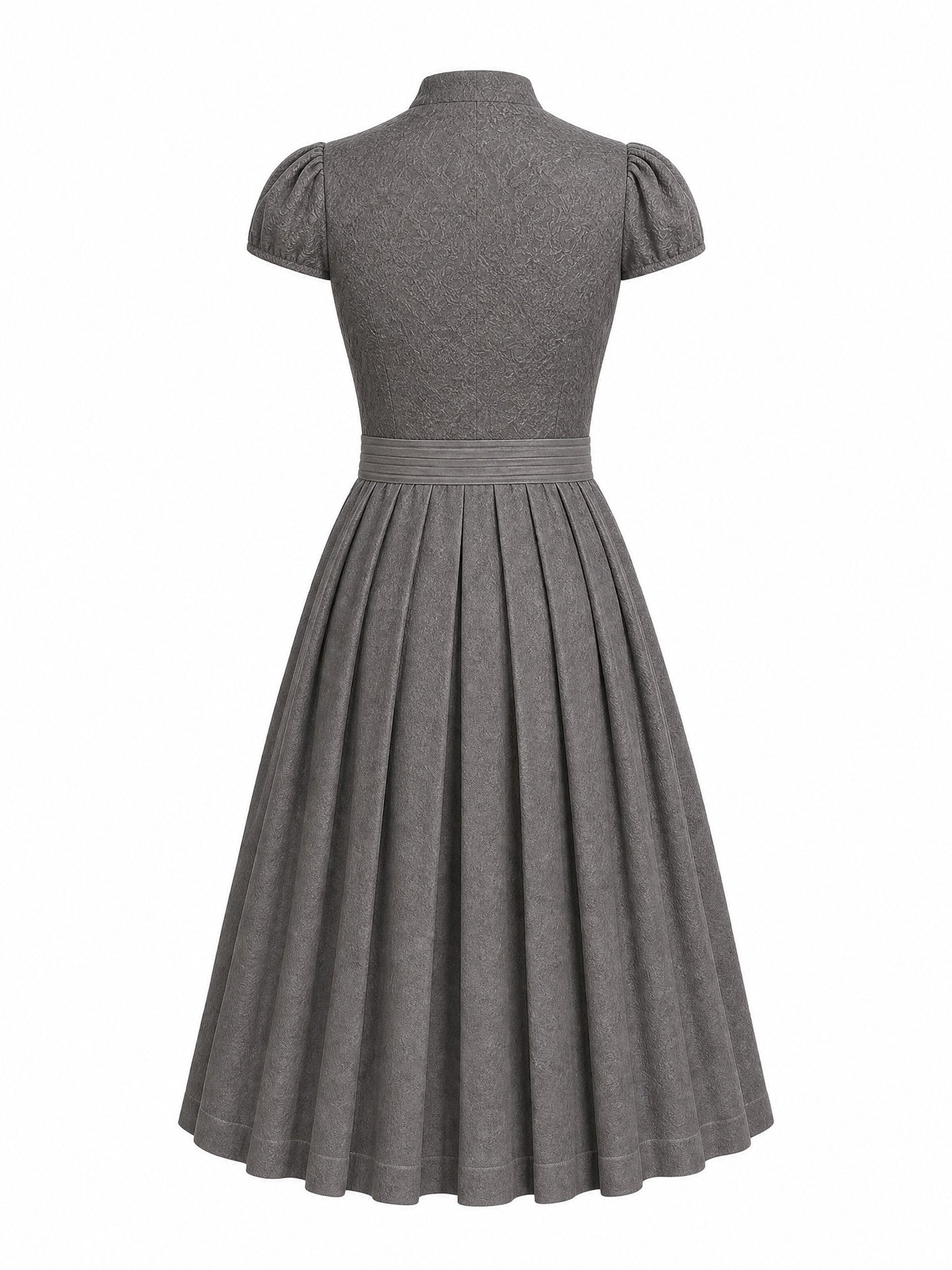 Dirndl Lia in Salbeigr¨¹n mit Perlgrau Sch¨¹rze - R¨¹ckansicht