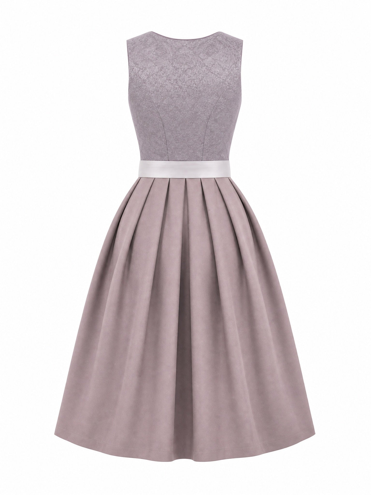 Dirndl Vera in Alt-Lavendel mit Elfenbein Sch¨¹rze - R¨¹ckansicht