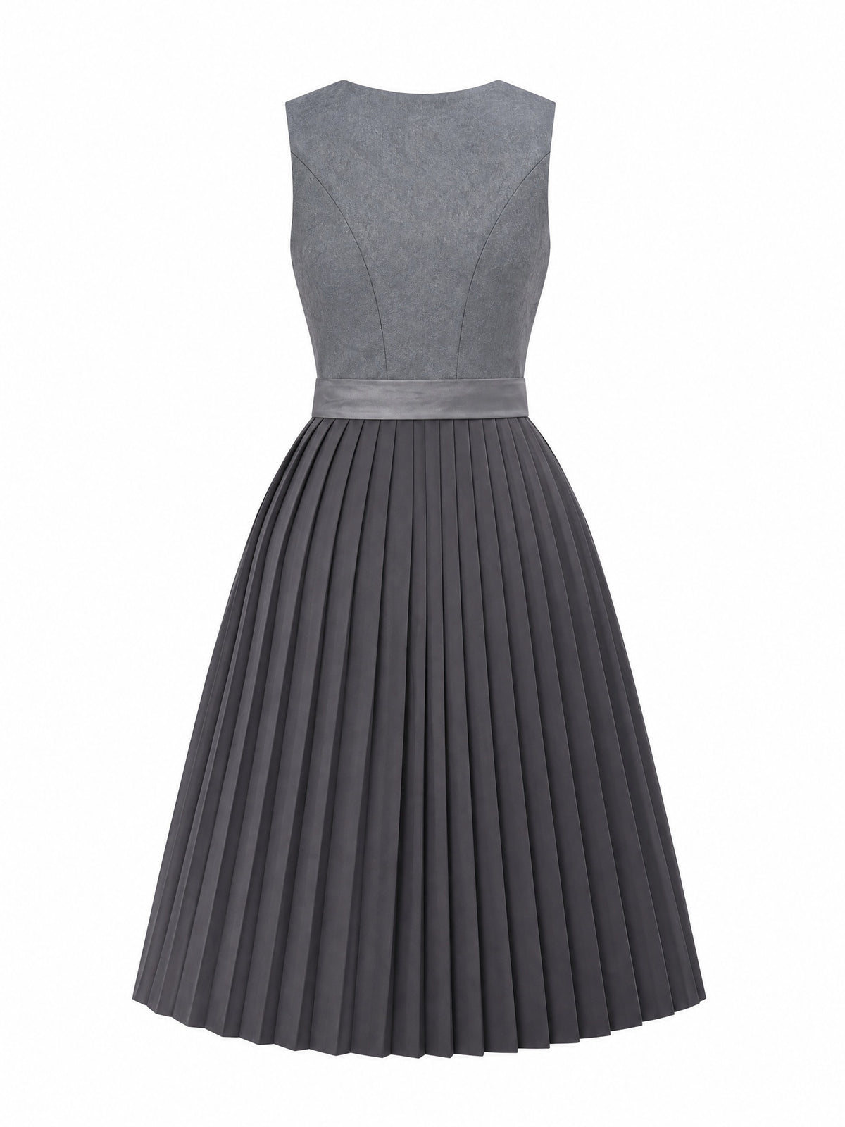 Dirndl Karla in Schiefergrau mit Sturmgrau Sch¨¹rze - R¨¹ckansicht