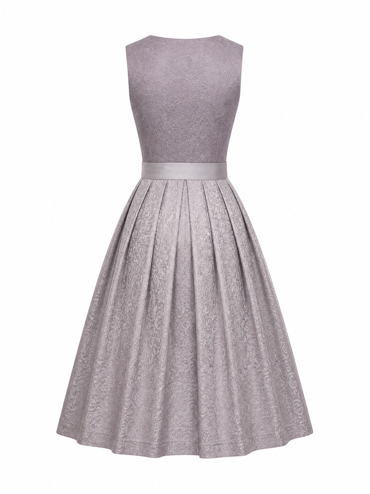 Dirndl Rosalie in Rauchflieder mit Perlgrau Sch¨¹rze - R¨¹ckansicht