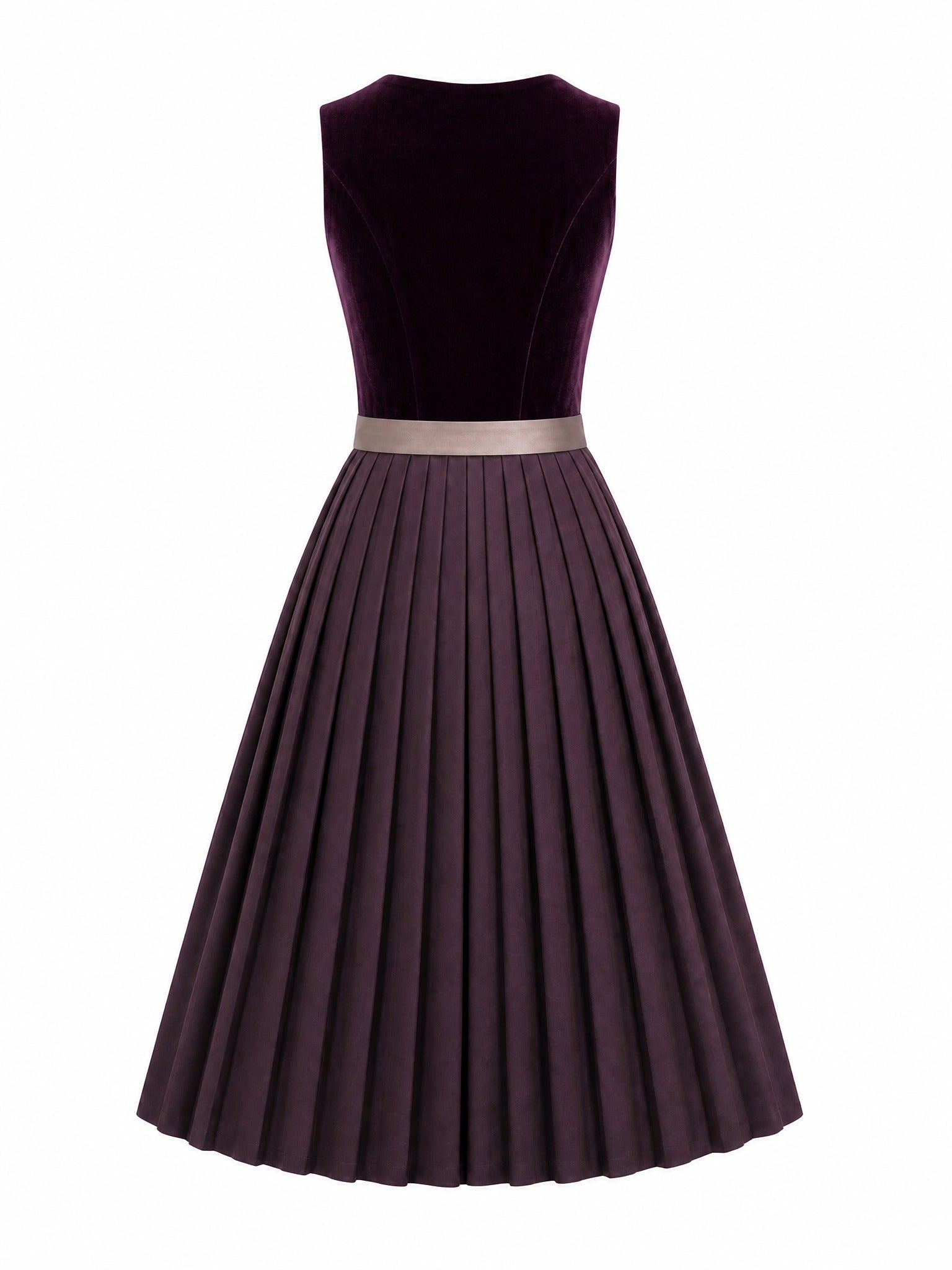 Dirndl Finja in Brombeere mit Taupe Sch¨¹rze - R¨¹ckansicht