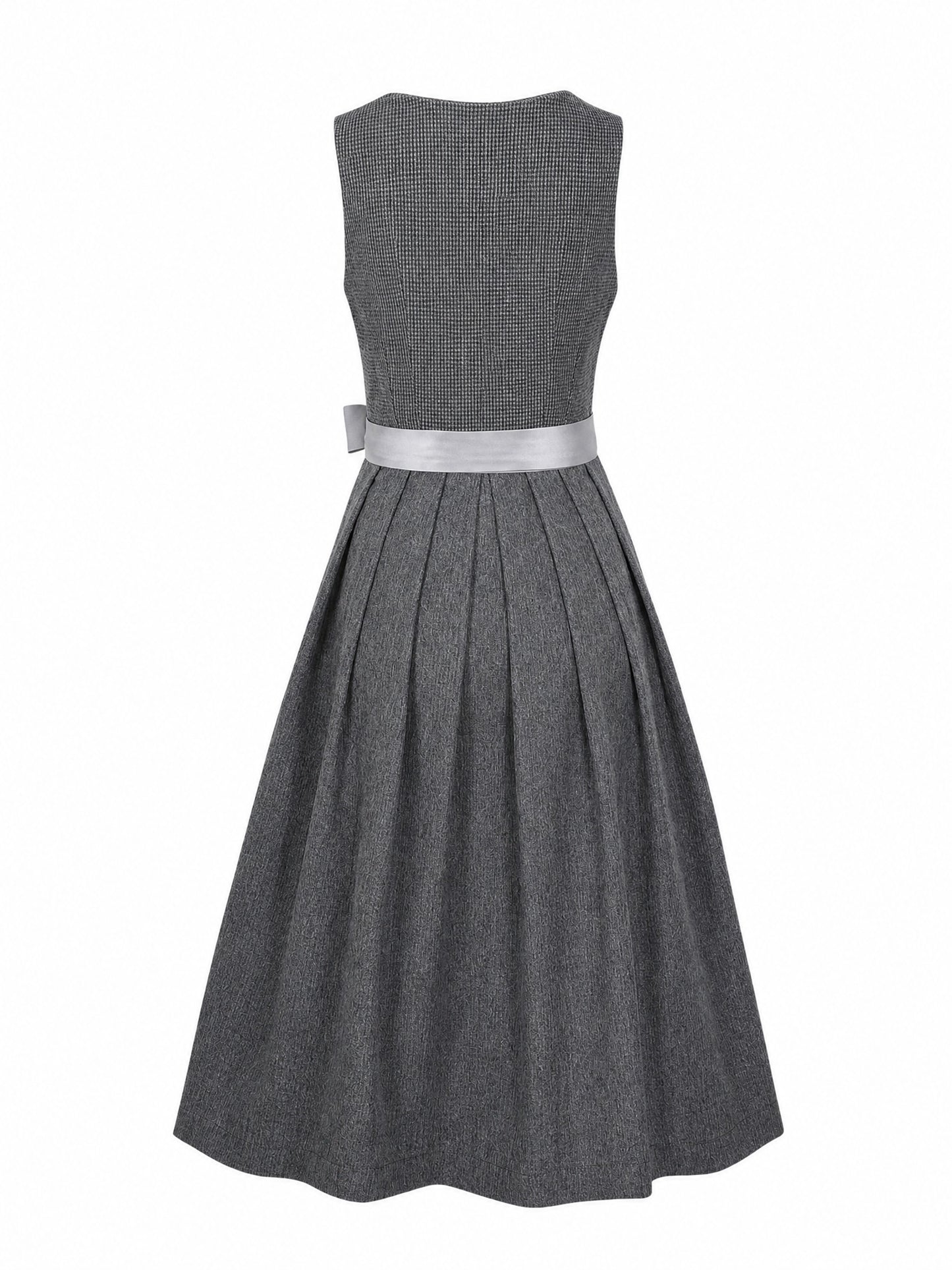 Dirndl Freya in Graphit mit Perlgrau Sch¨¹rze - R¨¹ckansicht