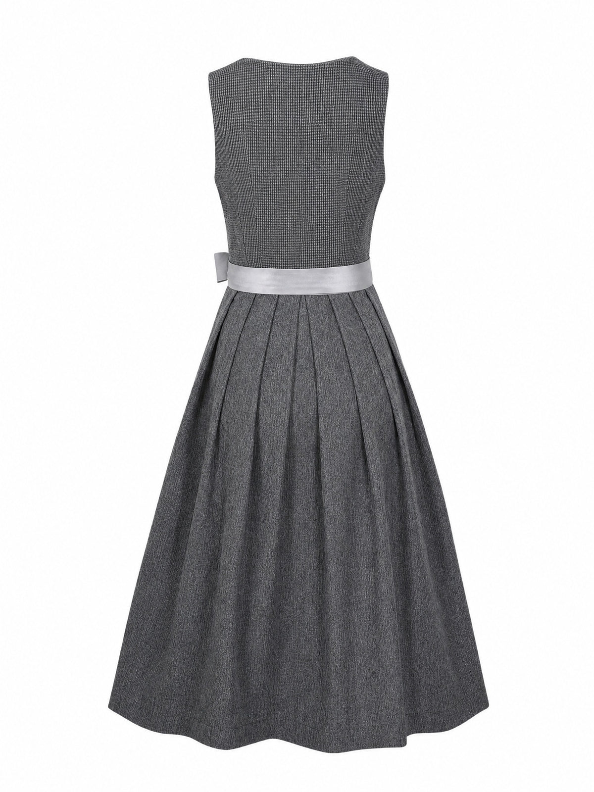 Dirndl Freya in Graphit mit Perlgrau Sch¨¹rze - R¨¹ckansicht