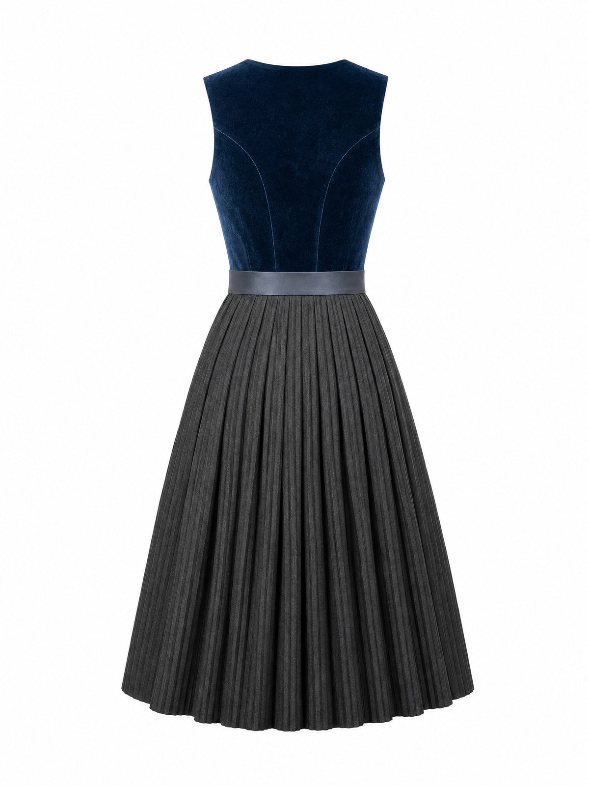 Dirndl Stella in Dunkelpetrol mit Schiefergrau Sch¨¹rze - R¨¹ckansicht