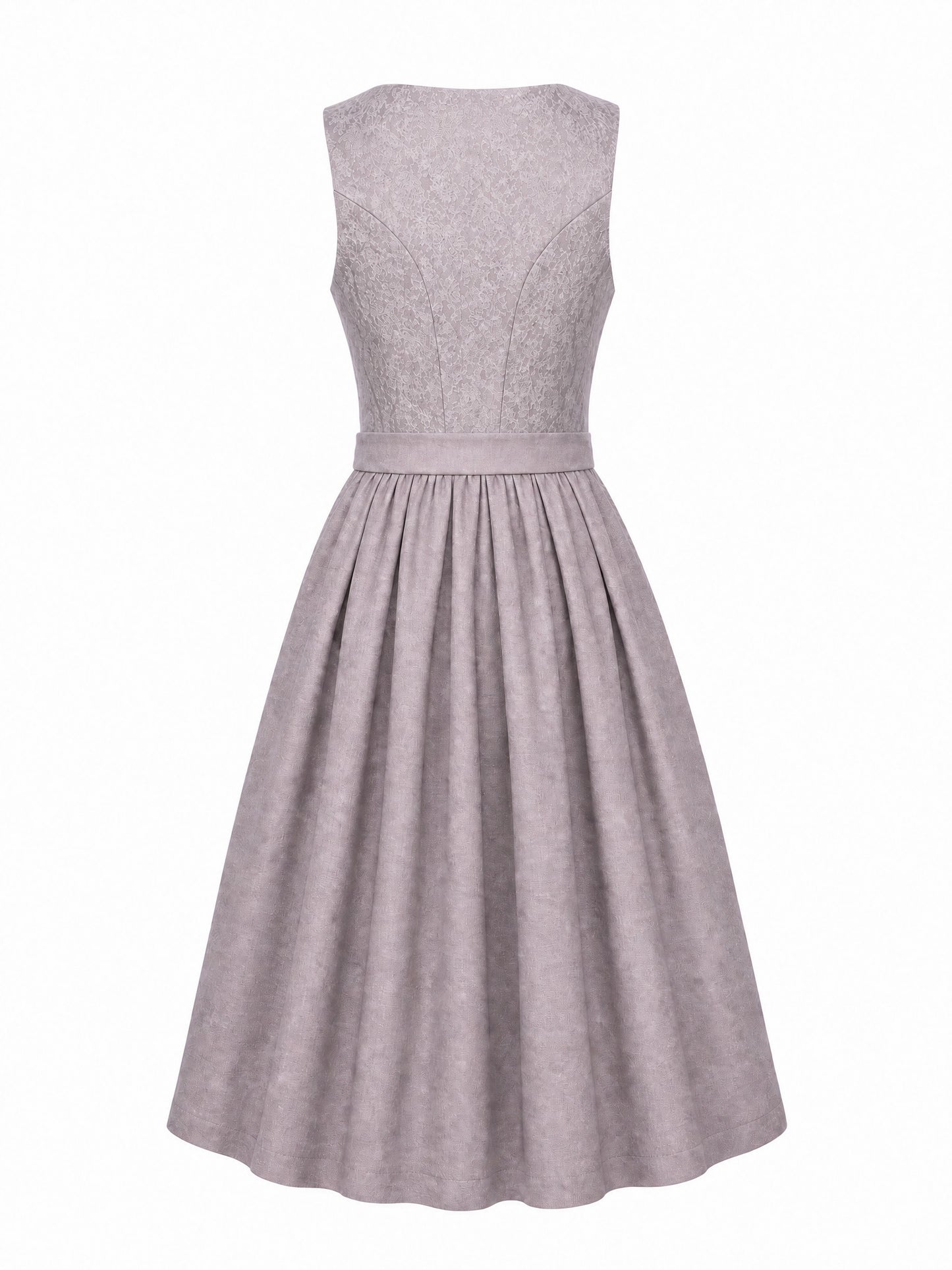 Dirndl Antonia in Alt-Lavendel mit Elfenbein Sch¨¹rze - R¨¹ckansicht