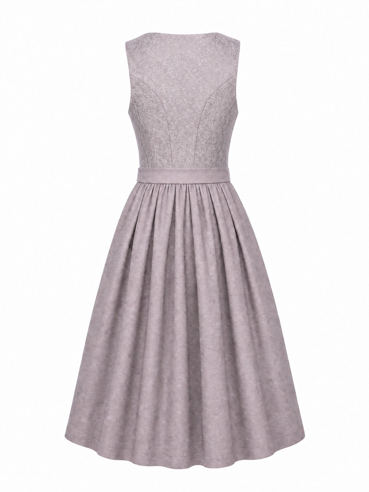 Dirndl Antonia in Alt-Lavendel mit Elfenbein Sch¨¹rze - R¨¹ckansicht