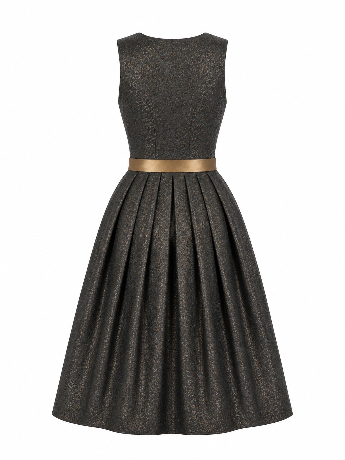 Dirndl Stella in Anthrazit mit Antikgold Sch¨¹rze - R¨¹ckansicht